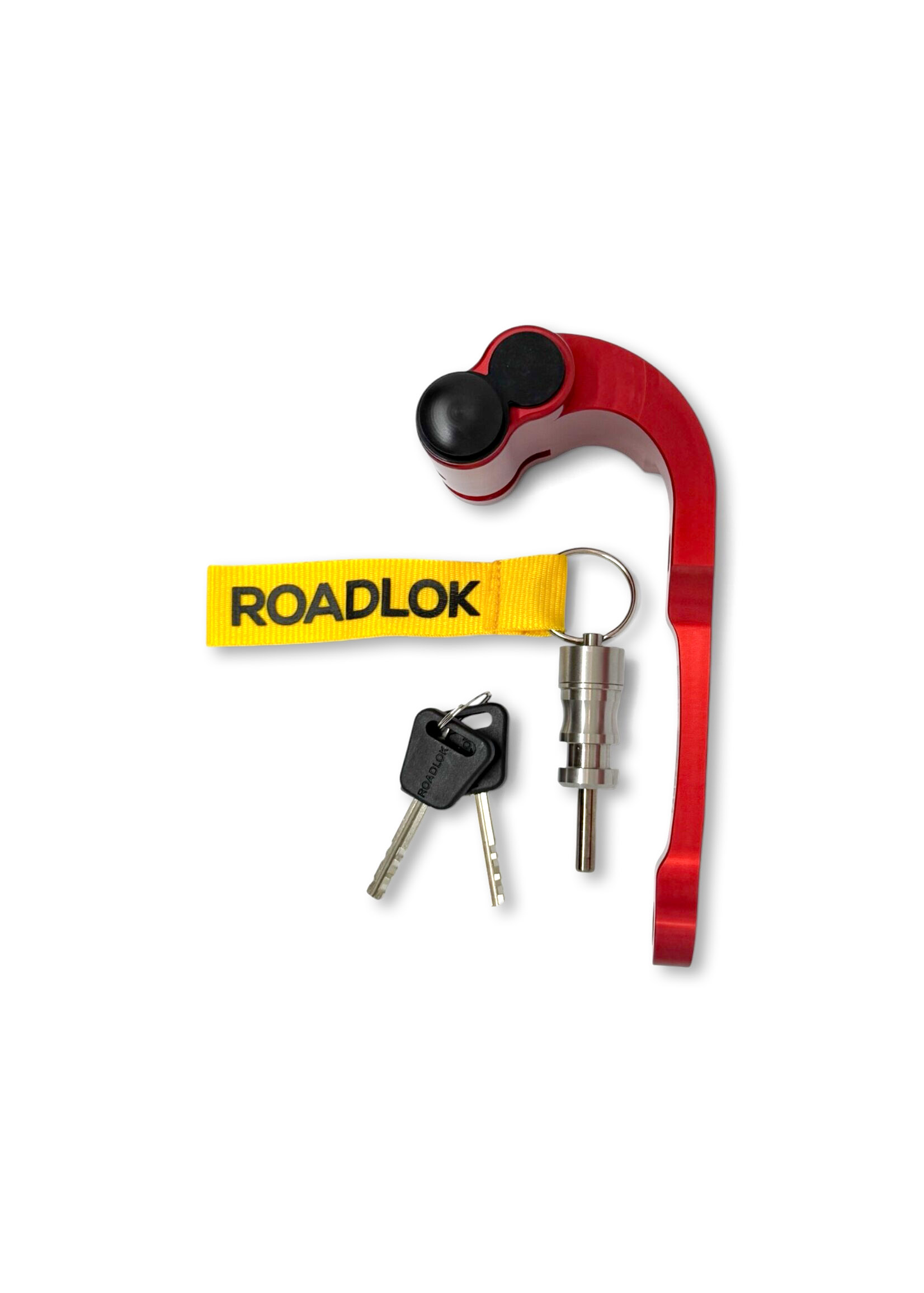 RoadLok XRA Eurosport 100 mm, höger — röd
