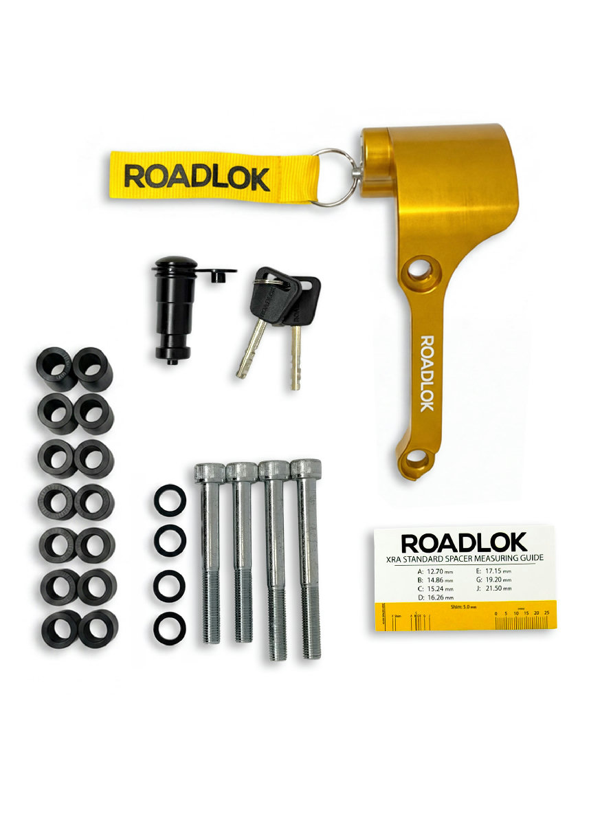 RoadLok XRA Eurosport 100 mm, höger — guld